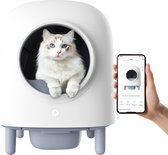 Petree Cube Zelfreinigende Kattenbak - Automatische Kattenbak - Bedienen via de App - Inclusief kattenbakmat, luchtverfrissers en 1 rol afvalzakje