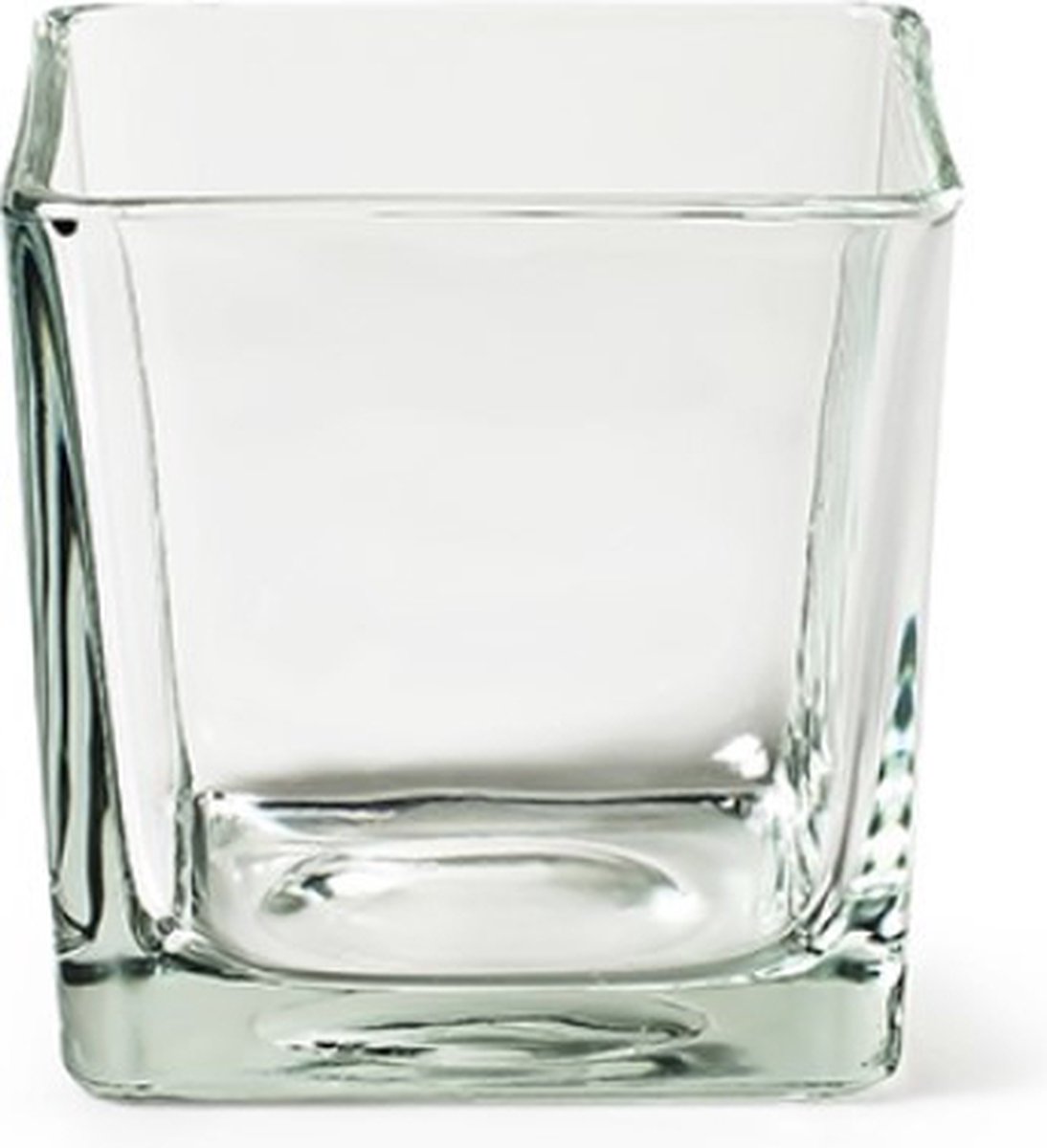 set okergele waxinelicht houders glas - Juffies brocante
