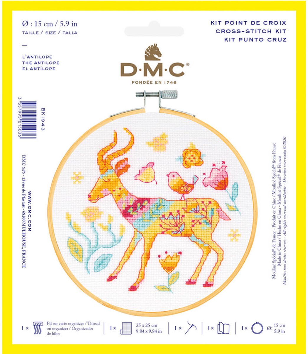 DMC Borduurkit antilope 15cm.
