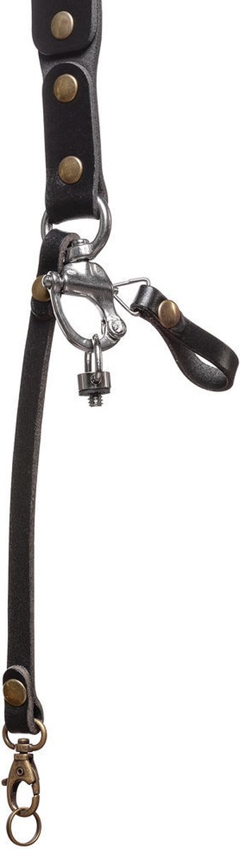 The Hantler - schouder riem - camera strap - zwart - maat (S-M)