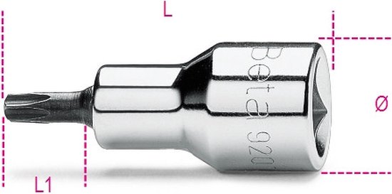 Knipex Schroevendraaier voor Torx-schroeven gebruineerd, geïsoleerde