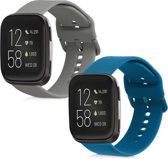 Strap Original Ersatz Armband Für Fitbit Versa 2, Versa Und Versa Lite – Silikon Sportband Mit Löchern Sportarmband Durchlöchert