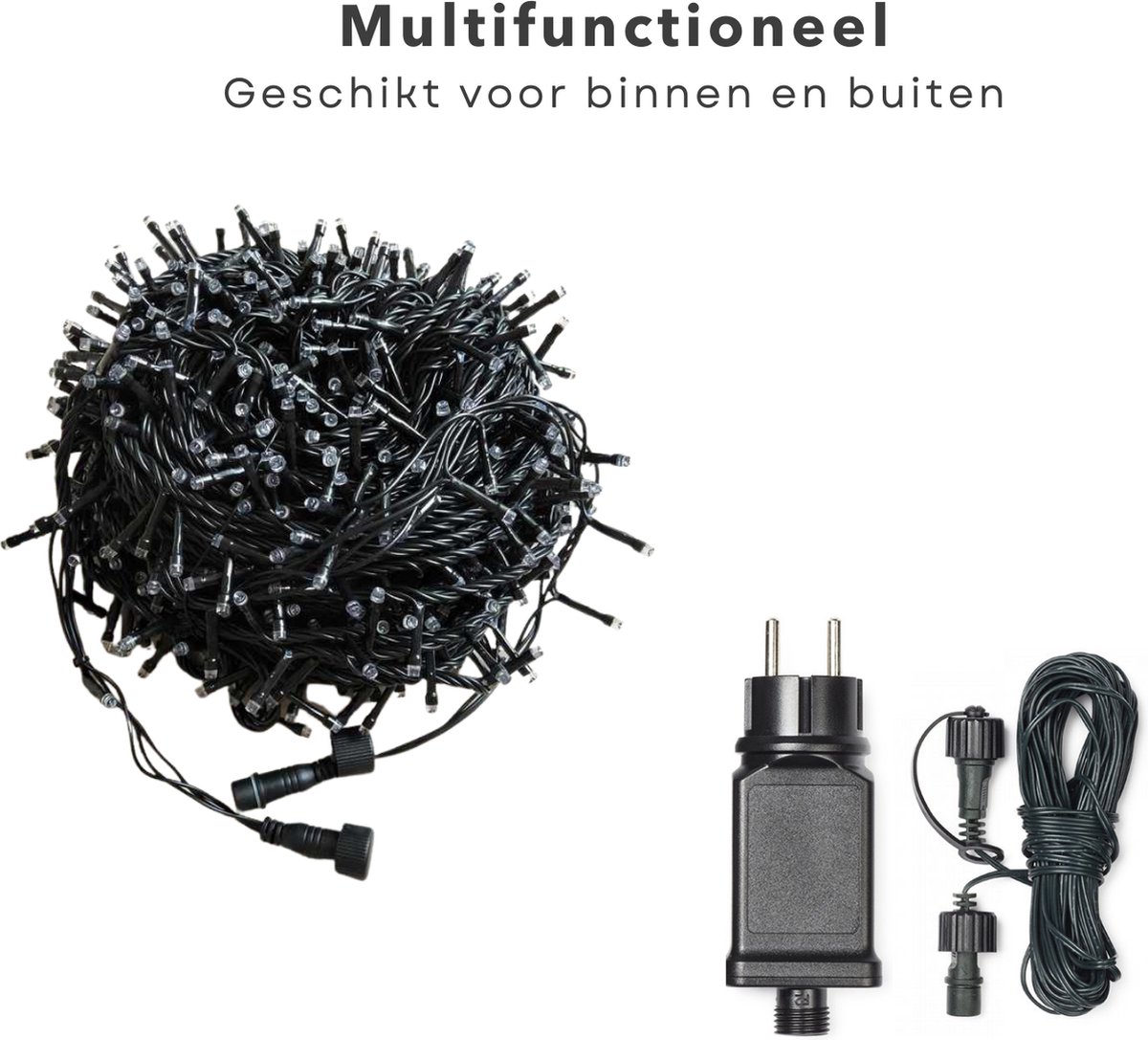 Cheqo® Adapter voor Koppelbare Kerstverlichting Kerstlampjes Kerstverlichting 10...