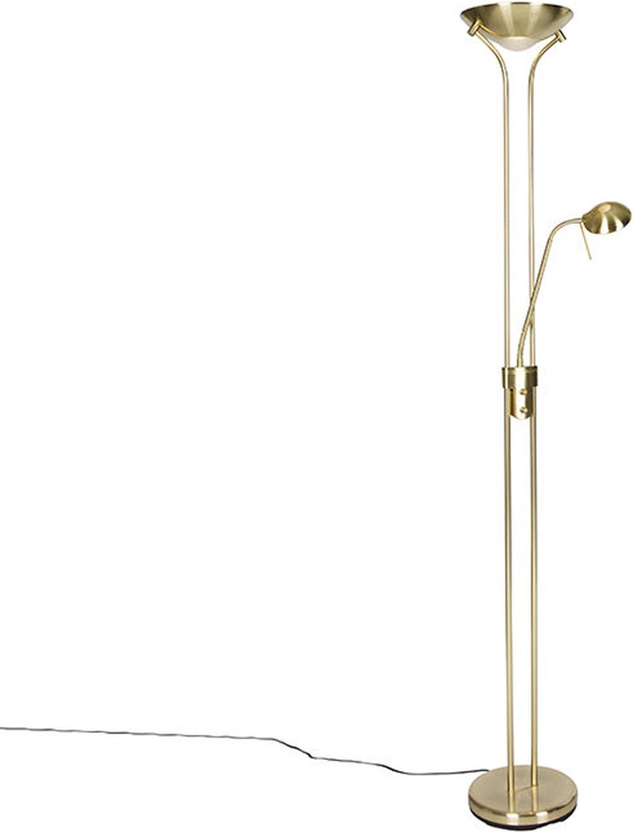 K-Bright Floor Lamp, Reading Lamp, for Auxiliary Lighting, 3000K Warm White, Infinite Dimmable, Touch Control Floor Lamp, for Living Room, Bedroom, Office, Height 130cm (Black