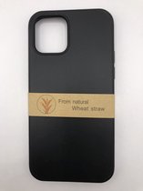 Biologisch Afbreekbaar Telefoonhoesje - Milieuvriendelijk Backcover - Geschikt voor iPhone 12 / 12 Pro - Zwart