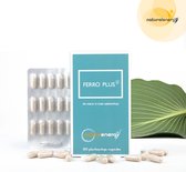 Ferro Plus | 30 Vegan Capsules – Ijzersupplement – Natuurlijke Energie (2) – Concentratie en Geheugen (4,5)