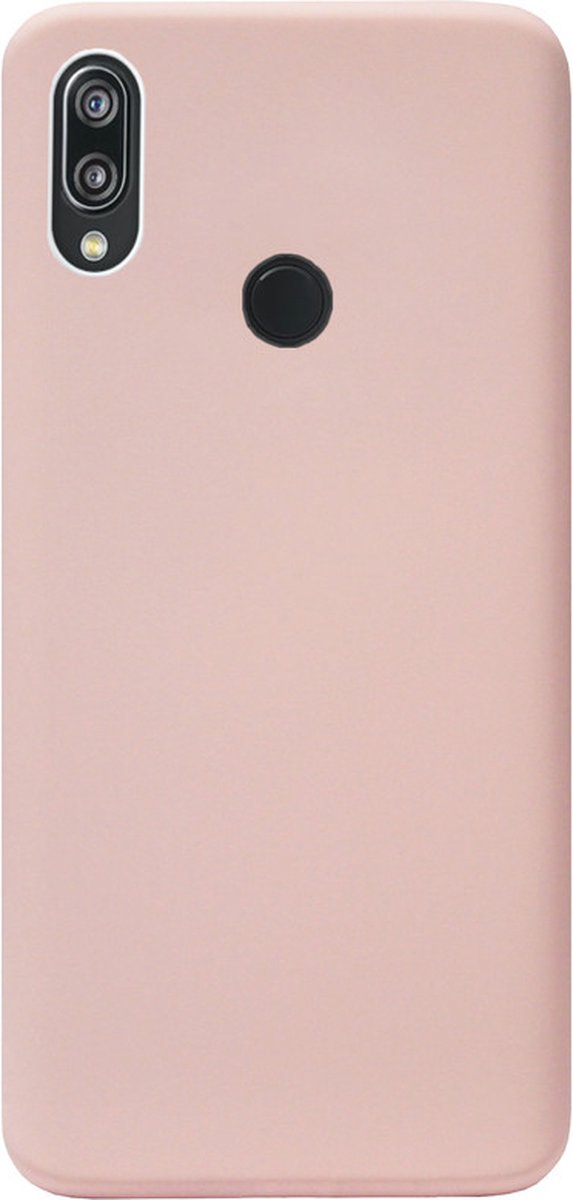 ADEL Premium Siliconen Back Cover Softcase Hoesje Geschikt voor Huawei Y7 (2019) - Lichtroze