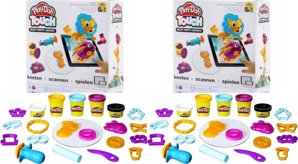 Combi pack 2X - Play-Doh Touch uitbreiding met klei en vormen