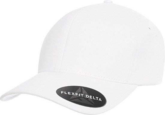Flexfit 'Delta Cap' Wit Maat S/M