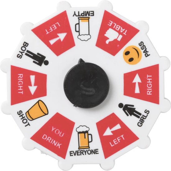 Thumbnail van een extra afbeelding van het spel Drankspel to go - pocketsize drinking game - meeneem spel party - partygame drank - 10 cm - mini drank roulette