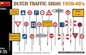 1:35 MiniArt 35661 Dutch Traffic Signs 1930-40s Plastic Modelbouwpakket