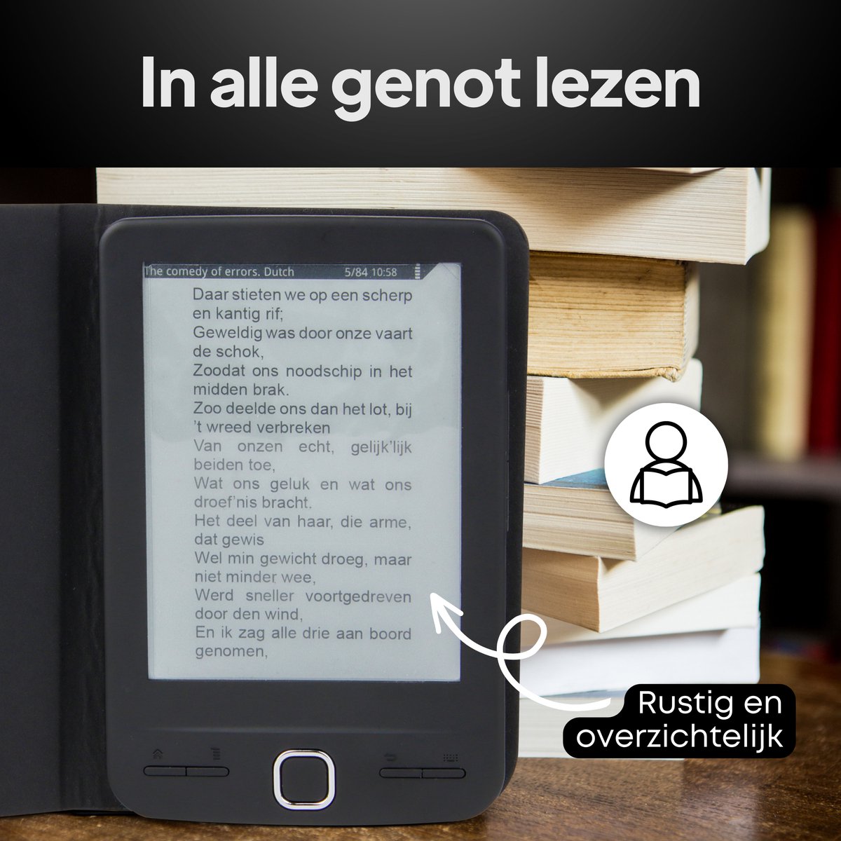EReader E Readers E Reader EReaders Inclusief 5 Boeken Met Accessoires (...