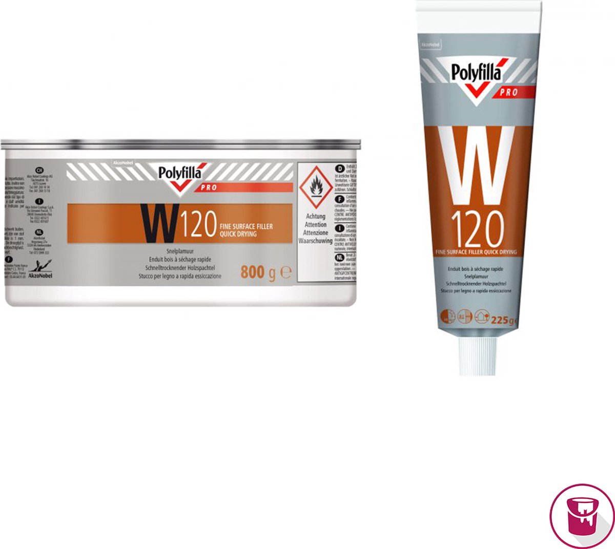 Polyfilla Pro W120 Snelplamuur - 225 gram