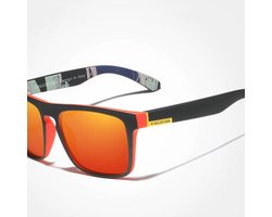Kingseven zonnebril - UV400 - Gepolariseerd - Zwart/Rood - Redstar - Z751