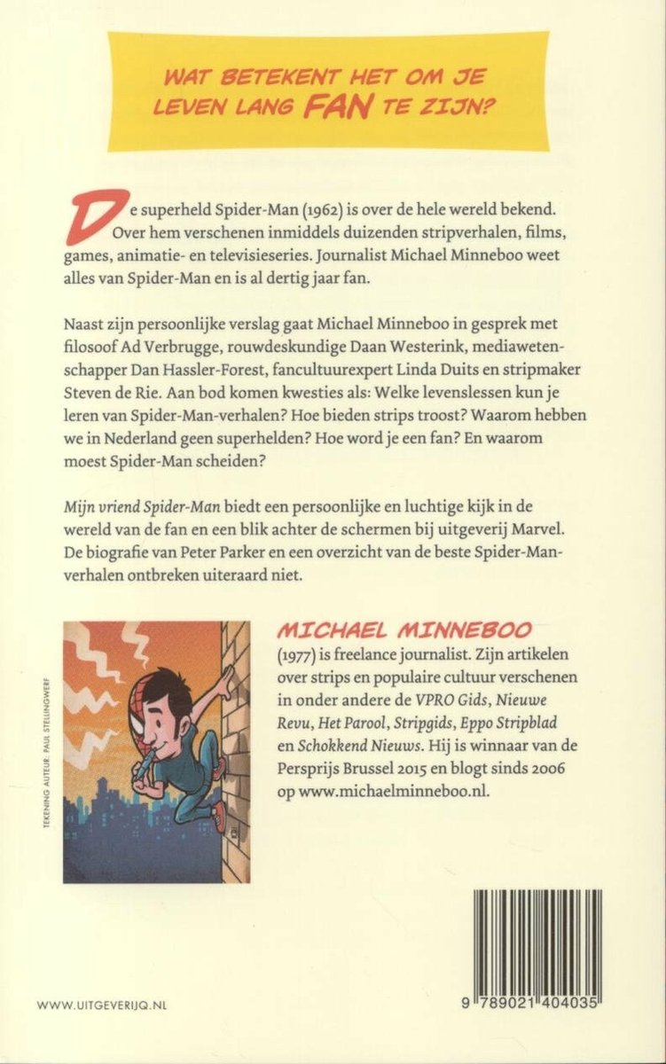 Mijn vriend Spider-Man: Superhelden, geeks en fancultuur - back cover