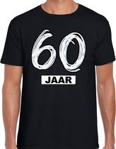 T-shirt cadeau anniversaire Bellatio Decorations 60 ans noir - XL homme