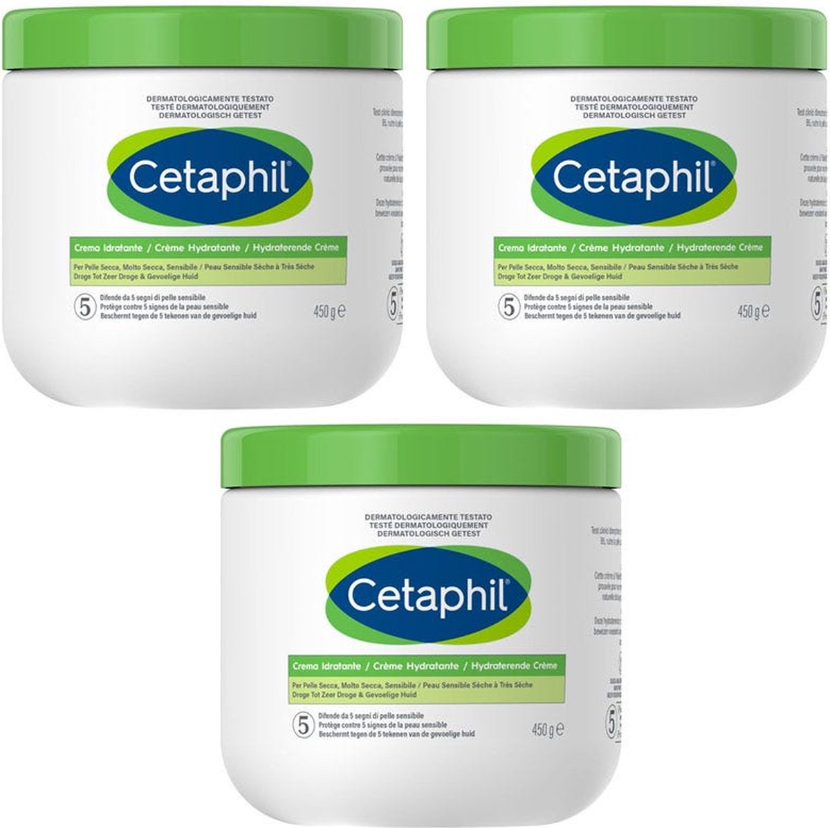 Cetaphil Hydraterende Crème 3x450gr