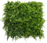 Plante artificielle Kopu® Panneau mural Tapis végétal 50x50x7 cm Fougères - Vert