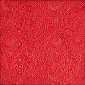 Ambiente - Papieren Servetten Elegance Red 33 - FSC Mix - 16.5x16.5 cm