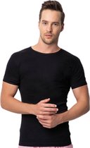 2 Pack DONEX® T-shirt - 100% Katoen - Zwart - Maat S