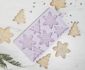 Karen Davies - Siliconen Mal - Sneeuwvlokken & kerstbomen