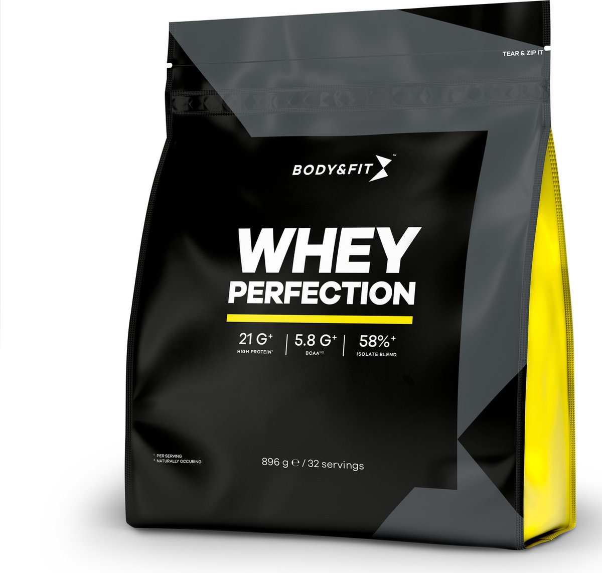 Goedkoopste Body & Fit Isolaat Perfection - Whey Protein - Eiwitpoeder - Proteine Poeder - Whey Isolate - Eiwitshakes - 896 gram (32 shakes) - Banana Sensation