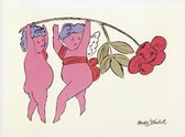 Andy Warhol - Uit "In the Bottom of My Garden" - Vintage dubbele kaarten - Set van 10 kaarten met eco-katoen enveloppen
