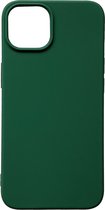 Casemania Hoesje Geschikt voor Apple iPhone 13 Donker Groen - Extra Stevig Siliconen Back Cover