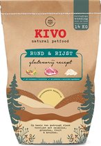 Kivo Petfood Hondenbrokken Rund & Rijst 14 kg Koudgeperst - Glutenvrij