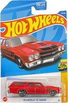 Hot Wheels 70 Chevelle SS Wagon - Rood - Schaal 1:64