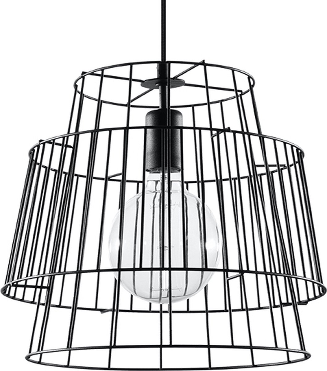 Light Your Home Designer's Lightbox Shades Hanglamp - Ø 35 Cm - Metaal - 1xE27 - Woonkamer - Eetkamer - Black