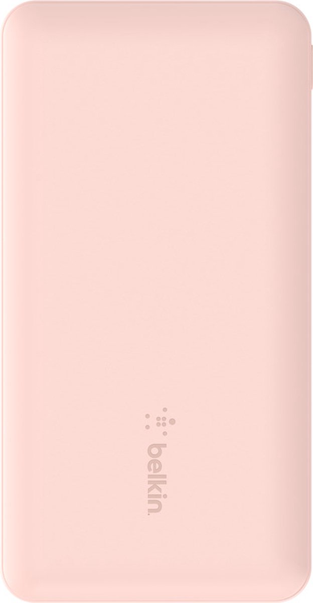 Belkin Boost-Up Charge 10.000 mAh Powerbank - USB-A naar USB-C-Kabel - 3-Poorts - Geschikt voor iPhone – 15W - Roségoud - Belkin review en vergelijking - €19,99