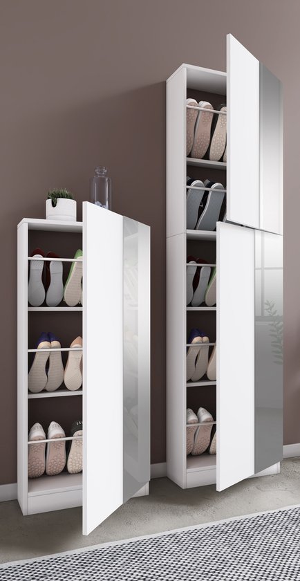 VCM - Schoenenkasten- Houten schoenenkast schoenenrek Fulisa XL
