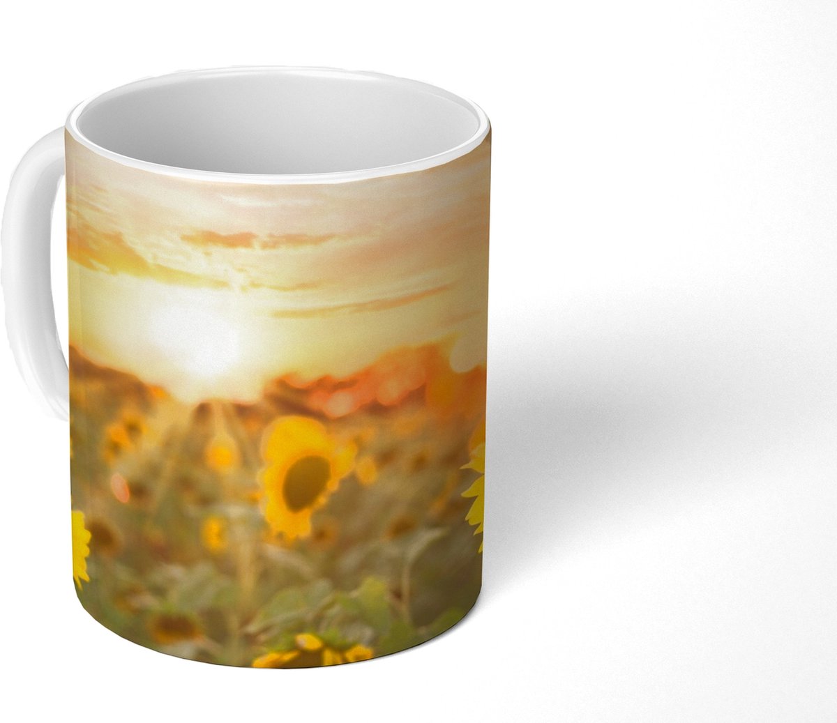 Mok - Koffiemok - Zonnebloem - Zon - Bloemen - Mokken - 350 ML - Beker - Koffiemokken - Theemok