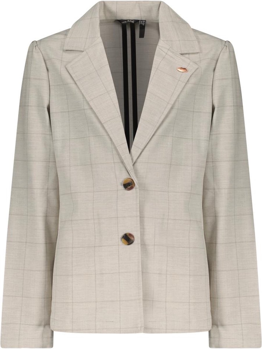 Nobell Belia Checkered Blazer Blazers Meisjes - Lichtgrijs - Maat 158/164