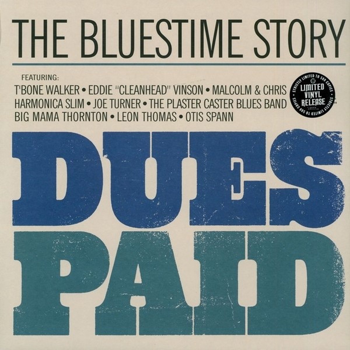 Various Artists - Dues Paid (The Bluestime Story) (LP) (Limited Edition)