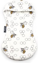 Losse hoes voor KipKep Woller - Woller Cover Eco Bee Special - ecru met bijtjes - biologisch katoen jersey