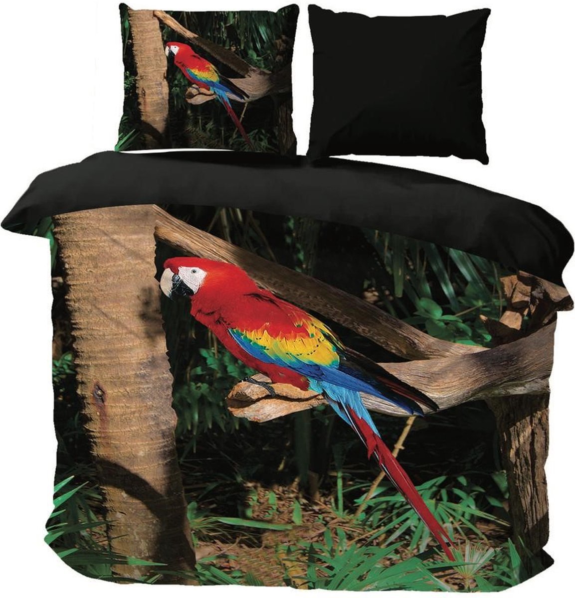 Husch Dekbedovertrek Parrot - 240x200/220 - Papegaai