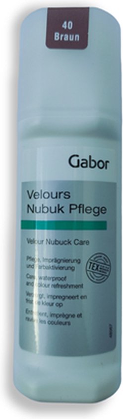Gabor Velour Nubuck Pflege 48068 Verzorgt en Impregneert Suède Nubuck Textiel Bruin