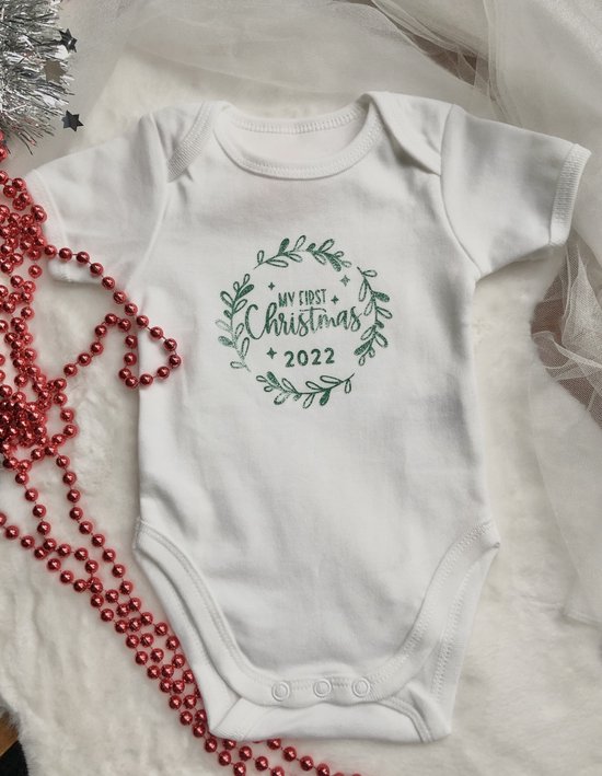 first Christmas romper - Kerst 2022 - Kerstmis baby kleding - Baby's eerste kerst -... bol.com