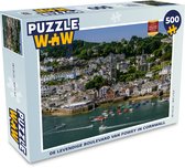 Puzzel De levendige boulevard van Fowey in Cornwall - Legpuzzel - Puzzel 500 stukjes