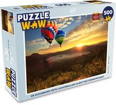 Puzzel Luchtballon - Zon - Wolken - Legpuzzel - Puzzel 500 stukjes