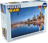 Puzzel Verlichting in de Duitse stad Frankfurt am Main - Legpuzzel - Puzzel 1000 stukjes volwassenen