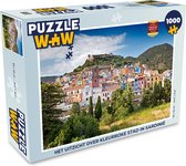 Puzzel Het uitzicht over Kleurrijke Stad in Sardinië - Legpuzzel - Puzzel 1000 stukjes volwassenen