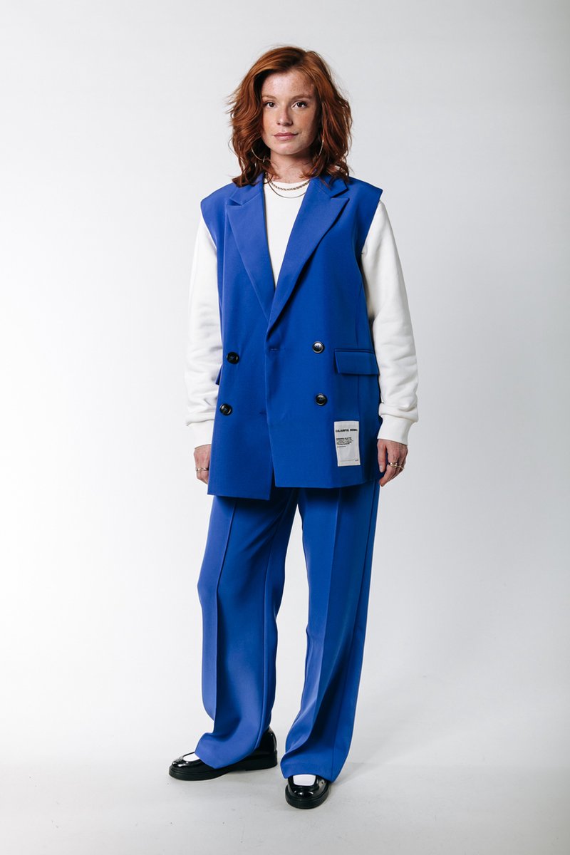 Colourful Rebel Tikki Uni Sleeveless Blazer - Maat XS