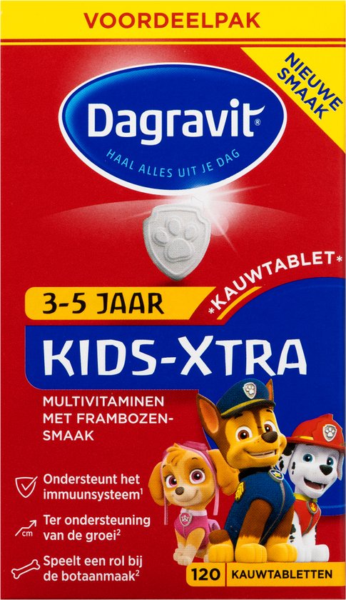 Dagravit Kids-Xtra 3-5 jaar - Vitaminen - 120 kauwtabletten