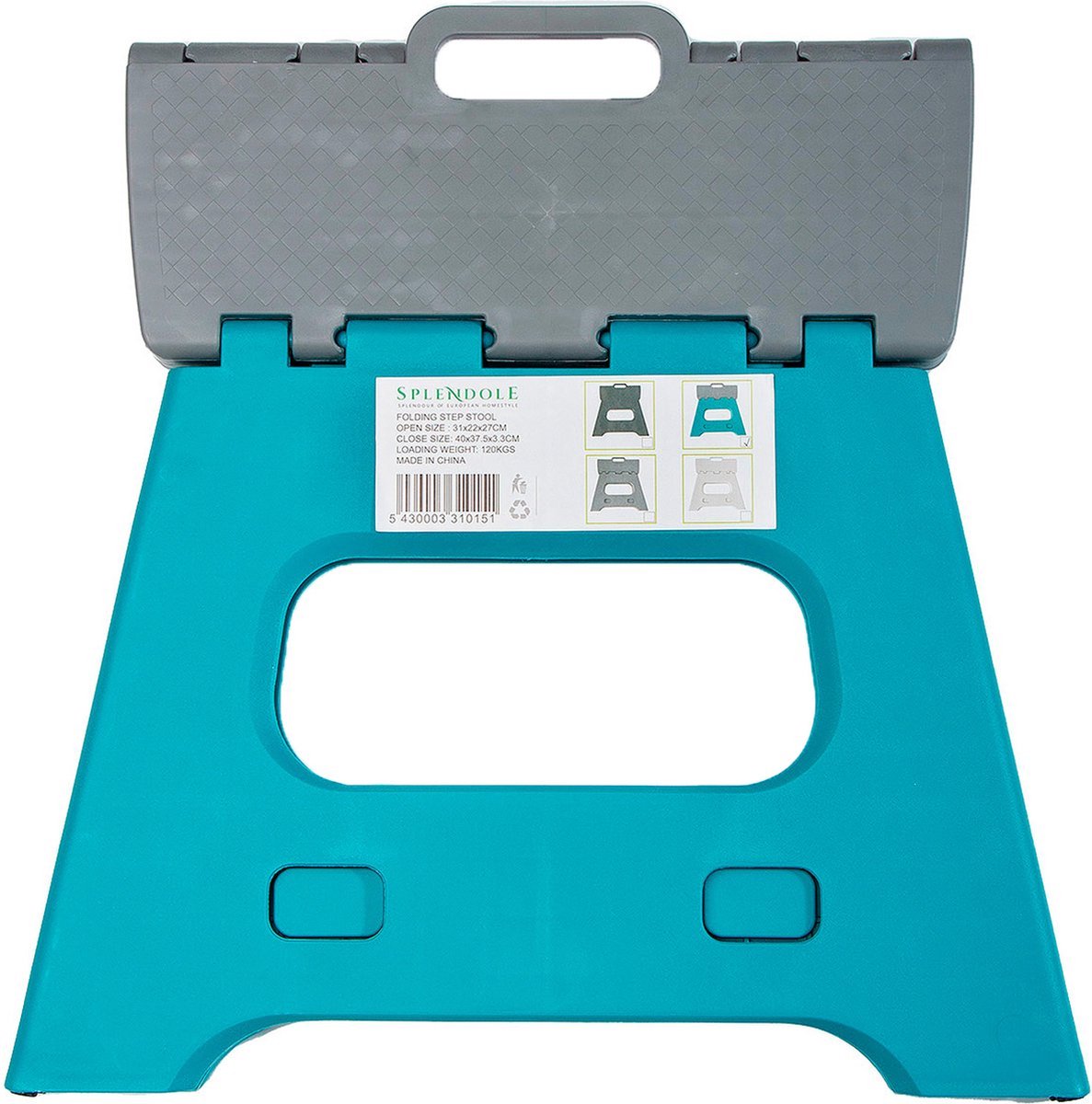 Relaxdays Tabouret Pliable, Antidérapant, 120 Kg De Capacit De Charge Poignee Hxlxp 39 X 563403