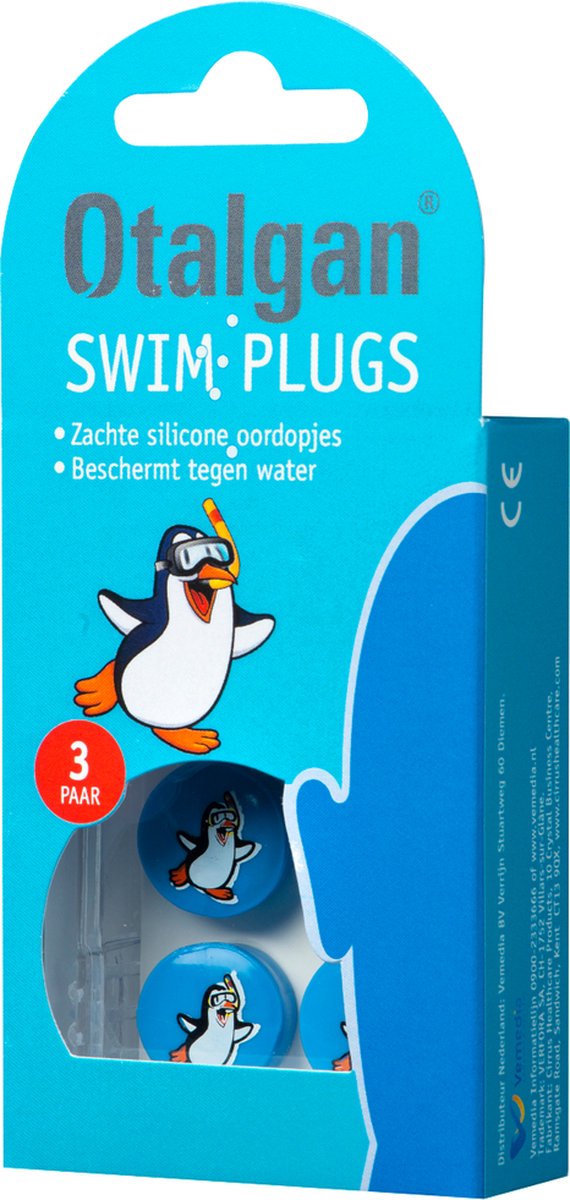 Otalgan Swim Plugs Oordoppen - Oordopjes tegen water in de oren - Blauw - 3  paar | bol.com