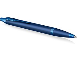 Parker IM Monochrome balpen | blauwe inkt | blauwe afwerking en details | medium punt | Geschenkdoos