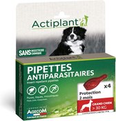 Laboratoire Agecom Actiplant Hond 30kg+ anti-Vlo en Teek Pipetten